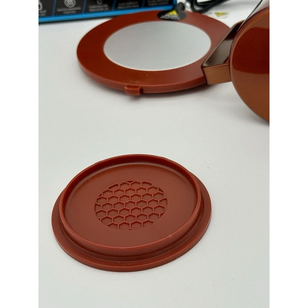 SmartGear Heated Mug Warmer Set 12oz USB Coffee Cup Heater STG-7219-TX Copper